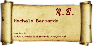 Machala Bernarda névjegykártya